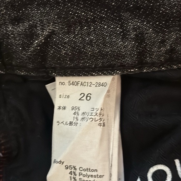 Moussy sz 26 Black Skinny Jeans with Distressed Hem great pre owned condition - Picture 4 of 8